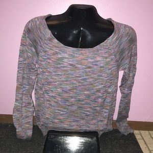 Old Navy boatneck sweater Size Large; Multi-Color